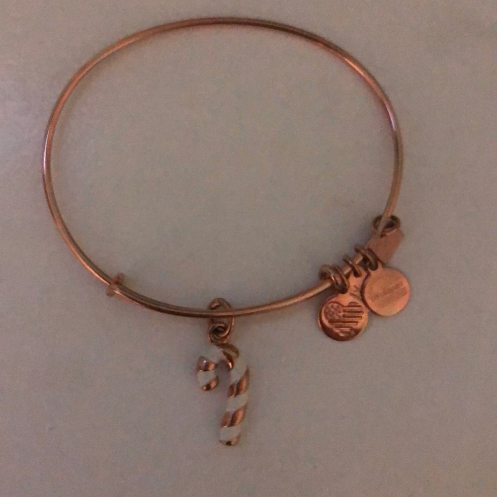 Alex and Ani candy cane bracelet